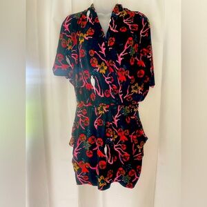 Colorful Floral Print mini  Dress Rachel Roy brand XS women’s